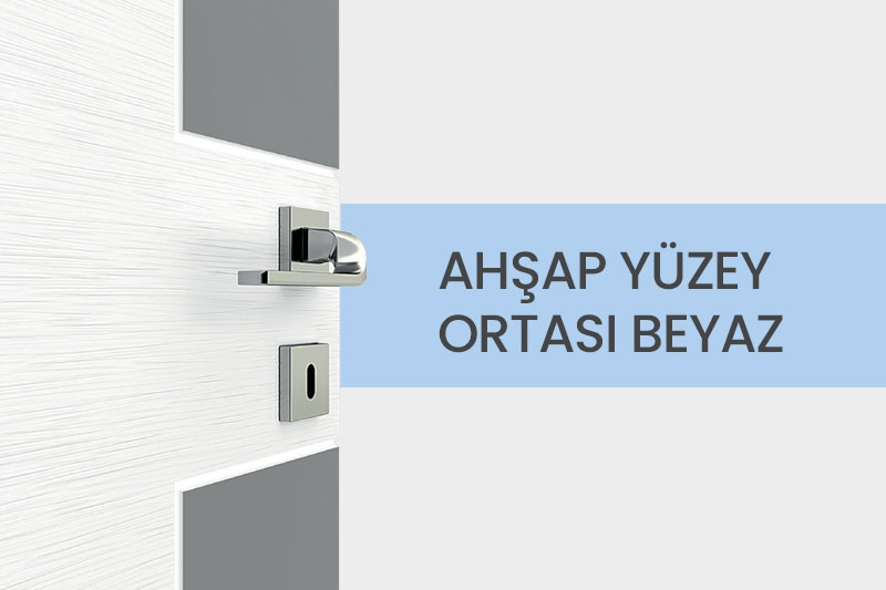 Ahşap Yüzey / Ortası Beyaz